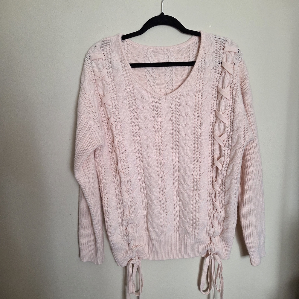 🎀Pink Cable Knit Sweater🎀